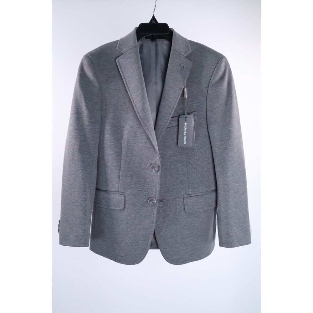 Michael Kors BKAFF Youth Size 10R Gray Suit Jacket $150 NWT